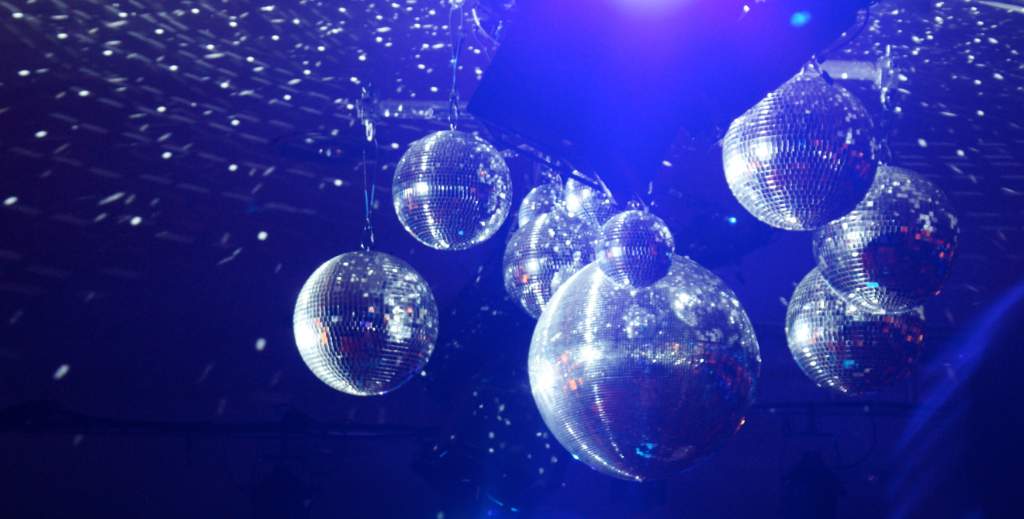 Disco balls in Tokyo raves